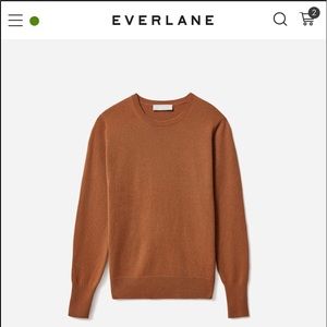 Everlane The Cashmere Crew in Whiskey XS